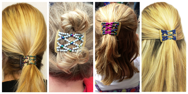 Style ideas for Ladybug hair clips on fine hair, childrens hair and adults section styles